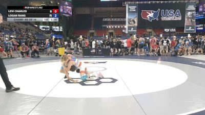 88 lbs Champ. Rd Of 16 - Levi Charles, Iowa vs Logan Rang, Pennsylvania