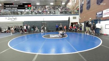 84 lbs Cons. Round 3 - Kane Hutchison, Challis Blackheart Wrestling Club vs August Cragin, Hawk Wrestling Club