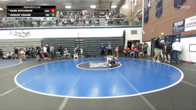 84 lbs Cons. Round 3 - Kane Hutchison, Challis Blackheart Wrestling Club vs August Cragin, Hawk Wrestling Club