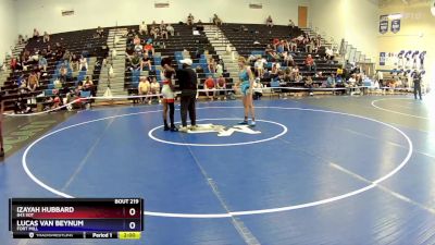 120 lbs Cons. Round 1 - Izayah Hubbard, 843 SOT vs Lucas Van Beynum, Fort Mill