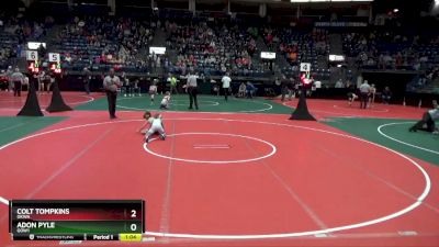 74 lbs Champ. Round 1 - Colt Tompkins, OKWA vs Adon Pyle, GOW1