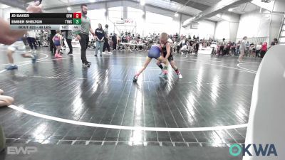 49 lbs Rr Rnd 3 - JD Baker, Coweta Tiger Wrestling vs Ember Shelton, Team Tulsa Wrestling Club