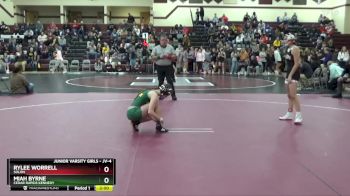 JV-4 lbs Round 1 - Miah Byrne, Cedar Rapids Kennedy vs Rylee Worrell, Solon