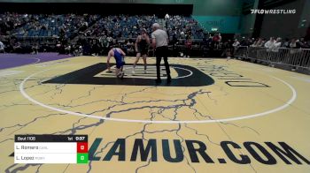 126 lbs Consi Of 16 #1 - Logan Romero, Carlsbad vs Logan Lopez, Poway - B