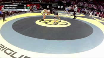 D1-165 lbs Quarterfinal - Gabe McNally, Oregon Clay vs Landen Johnson, Mass. Perry