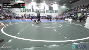 64 lbs Rr Rnd 4 - Orion Robinson, Stroud Youth Wrestling Club vs Noah Miller, Cleveland Takedown