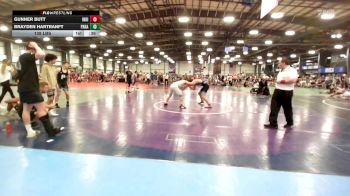 138 lbs Rr Rnd 2 - Gunner Butt, Indiana Outlaws Black vs Brayden Hartranft, Parabellum Wrestling Academy