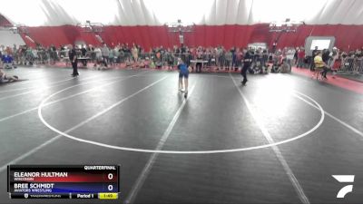 80 lbs Quarterfinal - Eleanor Hultman, Wisconsin vs Bree Schmidt, Aviators Wrestling