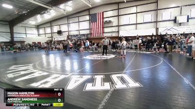 80 lbs Cons. Round 4 - Mason Hamilton, Sanderson Wrestling Academy vs Andrew Sandness, Team Prestige