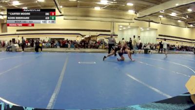 141 lbs Cons. Round 3 - Carter Moore, Southwestern Michigan College vs Koen Eberhard, Albion College