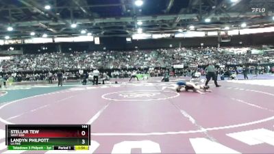 144 lbs Quarterfinal - Landyn Philpott, La Pine vs Stellar Tew, West Side