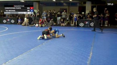 71 lbs Quarters - Christopher Porto, Team Tugman vs Eli Michael, Contenders Wrestling Academy