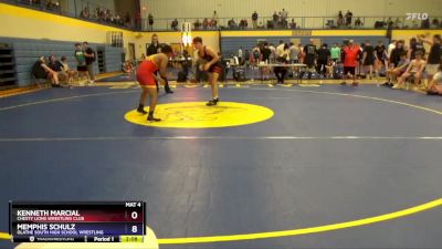 150 lbs Cons. Round 2 - Memphis Schulz, Olathe South High School Wrestling vs Kenneth Marcial, Chesty Lions Wrestling Club