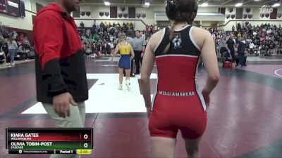 115 lbs Cons. Round 2 - Olivia Tobin-Post, Cascade vs Kiara Gates, Williamsburg