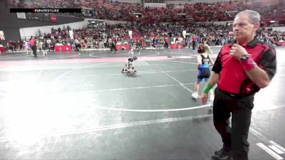 60 lbs Champ. Round 2 - Rowyn Cathman, Boscobel Youth Wrestling vs Rebel Rittenhouse, Monroe Wrestling Club