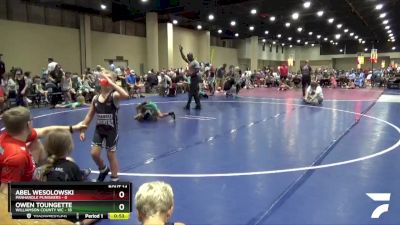 60 lbs Round 4 (8 Team) - Owen Toungette, Williamson County WC vs Abel Wesolowski, Panhandle Punishers