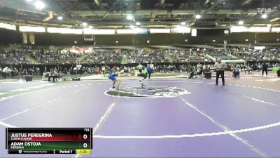 113 lbs Champ. Round 1 - Justus Peregrina, Coeur D Alene vs Adam Ostoja, Meridian