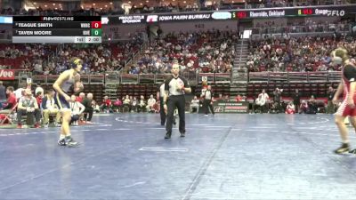 1A-150 lbs Quarterfinal - Taven Moore, Riverside, Oakland vs Teague Smith, West Hancock, Britt