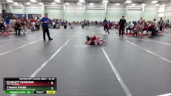 45_50 Round 3 - Tyanna Evans, Orchard South Wrestling Club vs Scarlett Mckeown, Mat Assassins