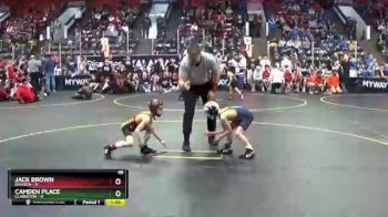 49 lbs Round 3 (4 Team) - Camden Place, Clarkston vs Jack Brown, Davison