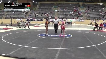 120 lbs 5th Place Match - Bailey Fletcher, George Rogers Clark vs Asmin Saidi, Frederick Douglass