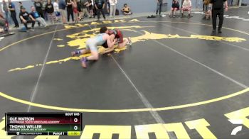 182 lbs X Bracket - Ole Watson, Anchorage Youth Wrestling Academy vs Thomas Weller, Pioneer Grappling Academy