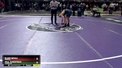 126 lbs Champ. Round 2 - Paul Sundstrom, Timberlake vs Blake Nevils, Meridian