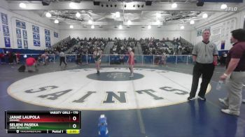 170 lbs Champ. Round 1 - Selieni Paseka, Long Beach Poly vs Janae Laupola, Oxnard