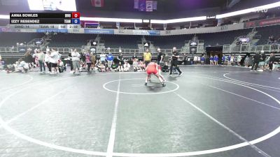 132 lbs Semifinal - Anna Bowles, Dinosaur Destroyers vs Izzy Resendez, Team Intensity