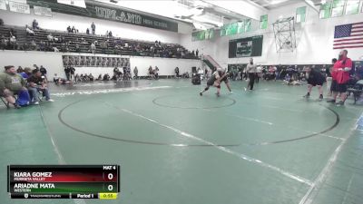 135 lbs Cons. Round 5 - Kiara Gomez, Murrieta Valley vs Ariadne Mata, Western