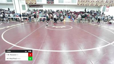 175 lbs Round Of 16 - Willer Rossow, Oliver Ames vs Matthew MacPhail, Minnechaug