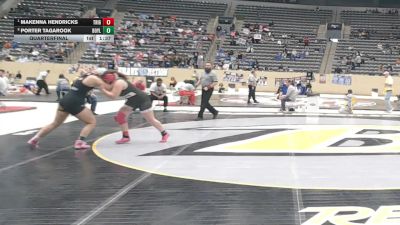 185 lbs Quarterfinal - Makenna Hendricks, Trigg County vs Porter Tagarook, Boyle County