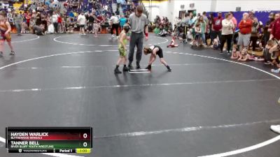 53 lbs Quarterfinal - Tanner Bell, River Bluff Youth Wrestling vs Hayden Warlick, Blythewood Bengals