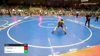 96 lbs Consi Of 8 #1 - PrinceDakari Marshall, Rhodes Supreme vs Kayden Hanlon, Gold Rush Wrestling Academy