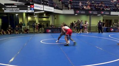 108 lbs Cons. Semis - Logan Krenz, Hawk Wrestling Club vs Jaguar Madyun, California