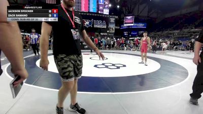 120 lbs Cons. Sub-rd Of 32 - Jackson Stocker, SC vs Zack Samano, CA