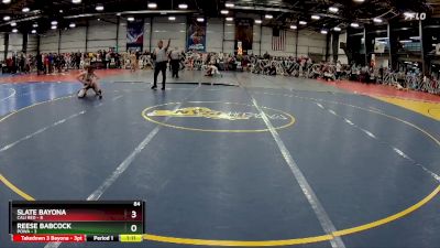 84 lbs Rd# 5- 3:45pm Friday Final Pool - Reese Babcock, POWA vs Slate Bayona, Cali Red