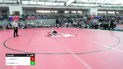 126 lbs Consi Of 16 #2 - Jackson Sorel, Norwich Free Academy vs Alex Oberc, New Milford