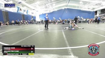 70 lbs Round 3 - Marcie Cook, Hoisington vs Brooklynn Cline, Salina