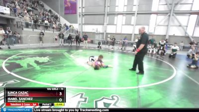 73 lbs Quarterfinal - Isabel Sanchez, Damaged Ear WC vs Ilinca Cazac, Redmond Wrestling