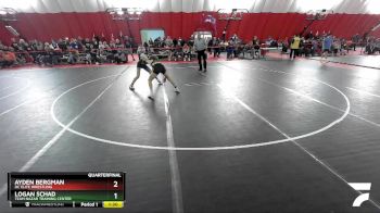 113 lbs Quarterfinal - Logan Schad, Team Nazar Training Center vs Ayden Bergman, DC Elite Wrestling