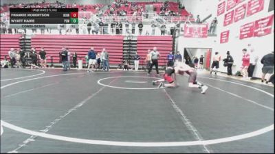 106 lbs Consolation - Frankie Robertson, Hennessey Takedown Club vs Wyatt Haire, Port City Wrestling