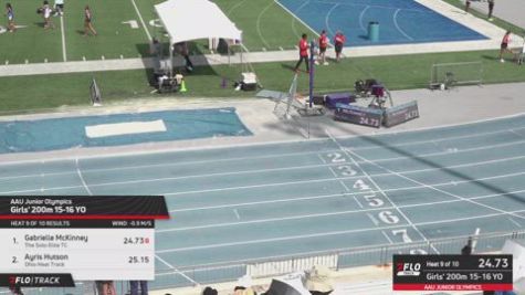 2026 AAU Junior Olympic Games - Youth Girls' 200m, Prelims 10 - Age 15-16