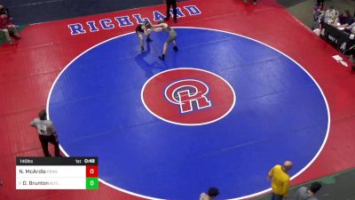 140 lbs Round Of 64 - Noah McArdle, Pennsbury vs Dennis Brunton, Butler