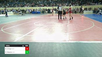 120 lbs Round Of 16 - Aiden Crisp, Mustang Middle School vs Rolando Moore, Webster