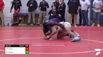 160 lbs Quarterfinal - Cameron Crisp, Merrillville vs Marques Young, South Bend Riley