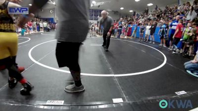 76 lbs Rr Rnd 1 - Brennan Gray, Midwest City Bombers Youth Wrestling Club vs Frankie Robertson, Hennessey Takedown Club