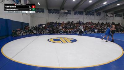 130 lbs Champ. Round 2 - Isaiah Cortez, Gilroy vs Mahsi Nori, Alameda