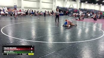 120 lbs Semis & Wb (16 Team) - Bryce Holt, Team Michigan Blue vs Talon Belding, Nebraska Heroes (B Team)