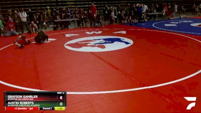 56 lbs Champ. Round 1 - Grayson Gambler, Riverton USA Wrestling vs Austin Roberts, Gladiator Wrestling Academy